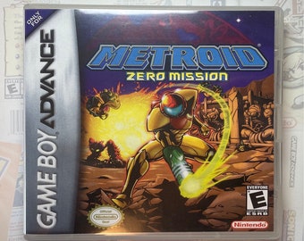 Metroid Zero Mission GBA Box Art for Clear DS Case (Print Only)