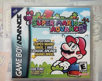 Super Mario Advance GBA Box Art for Clear DS Case (Print Only)