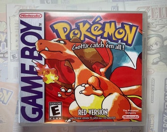 Pokémon Red GB Box Art for Clear DS Case (Print Only)