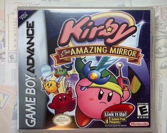 Kirby and the Amazing Mirror GBA Box Art for Clear DS Case (Print Only)