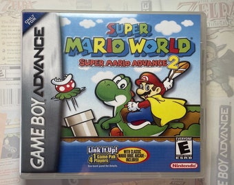 Super Mario Advance 2 GBA Box Art for Clear DS Case (Print Only)