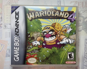 Wario Land 4 GBA Box Art for Clear DS Case (Print Only)