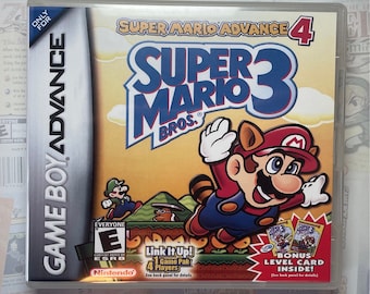 Super Mario Advance 4 GBA Box Art for Clear DS Case (Print Only)