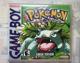 Pokémon Green GB Box Art for Clear DS Case (Print Only)