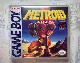 Metroid II GB Box Art for Clear DS Case (Print Only)