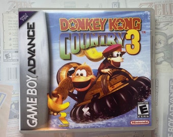 Donkey Kong Country 3 GBA Box Art for Clear DS Case (Print Only)