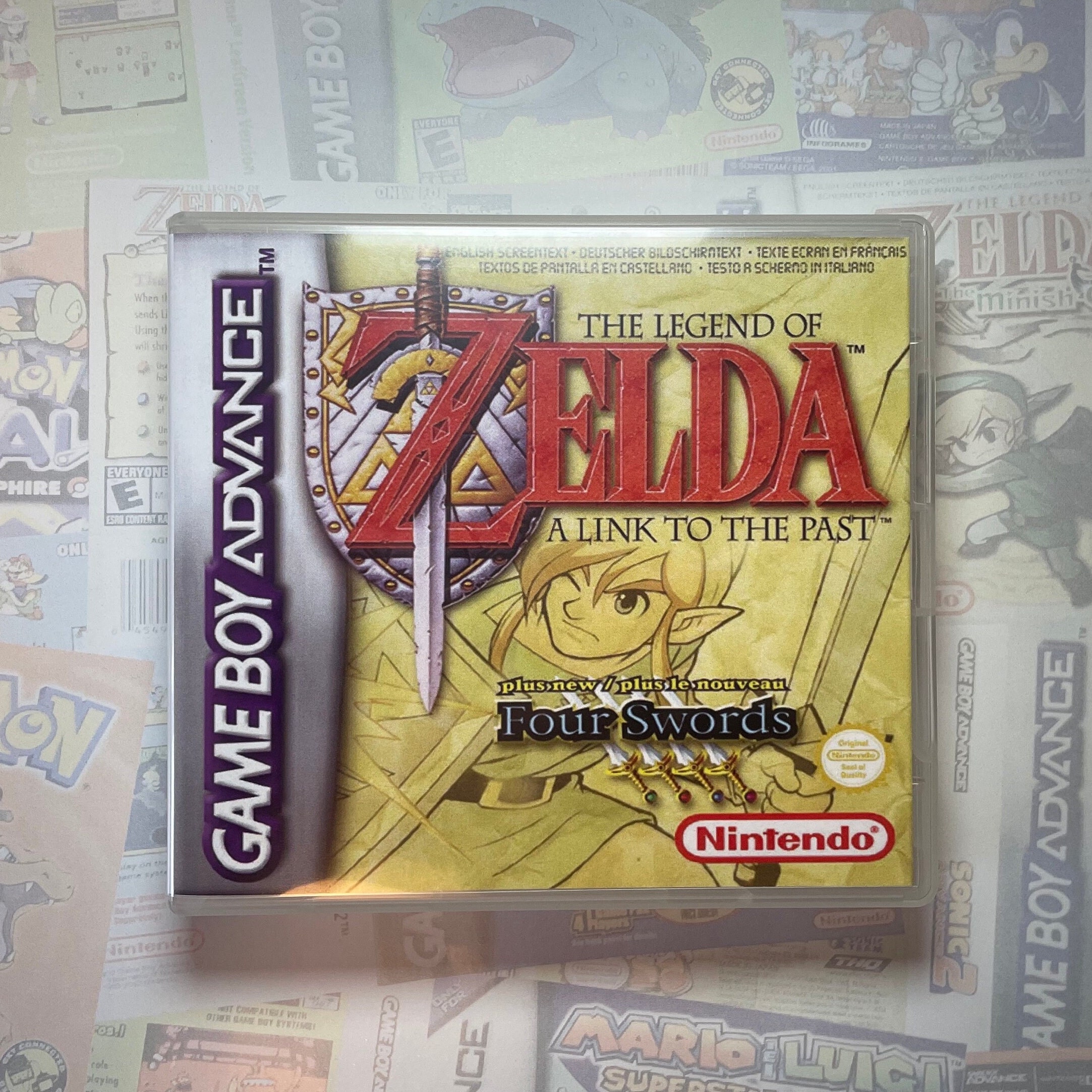 Zelda A Link to the Past GBA Box Art for Clear DS Case print Etsy