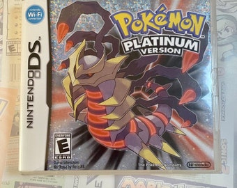 Pokemon Platinum DS Box Art for Clear Case (Print Only)