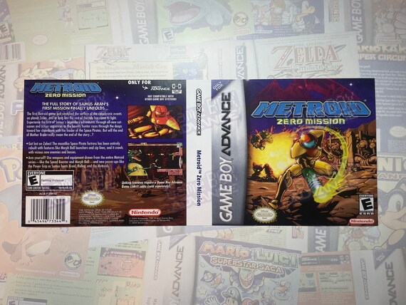 Metroid Zero Mission GBA Box Art for Clear DS Case (print Only) - Etsy