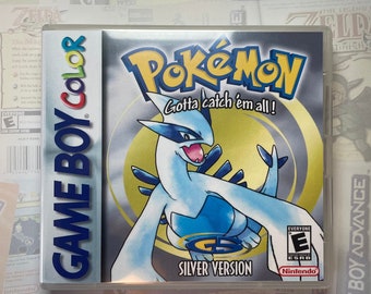 Pokémon Silver GBC Box Art for Clear DS Case (Print Only)