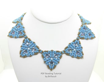 Arkana Halsketten-Perlenanleitung: Superduo Perlenwebmuster (Pdf)