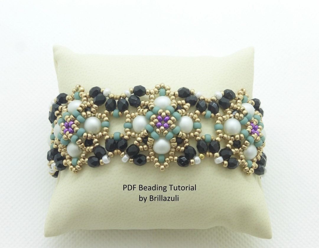 PDF Bracelet Tutorial Beading Tutorial Bracelet Pattern - Etsy