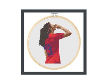 Alex Morgan That's the Tea Cross Stitch Pattern - Digital Download