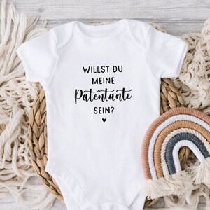 Baby Body &quot;Will you be my godmother?&quot; Godmother Godchild Sponsorship Pregnancy Announcement | Gift Newborn #K6