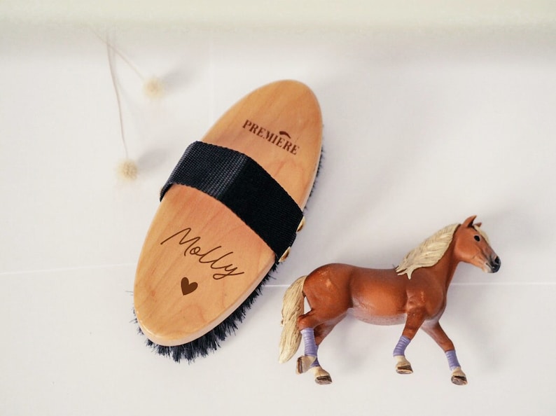 Brush brush with name brush harrow horse personalized brush Gift rider horse girl, horse, pony, riding, stable ohcolli image 9