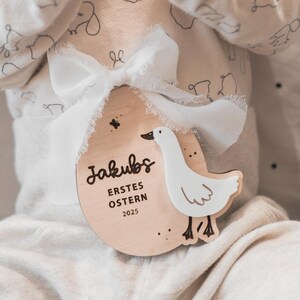 Meilensteinkarte mein erstes Ostern mit Name | Schild Ostern Baby | personalisiertes Osterschild | Osterdeko Hase Gans | Osterfoto  #46