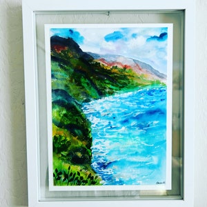 Na Pali Coast- Kaua’i- Original Watercolor Painting- 9x12 inches