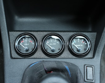 BMW E30 Gauge Pod - Three 2 1/16" (52mm) Gauges