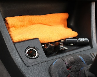 BMW E30 Utility Panel and Phone Mount - Stock 12V Cigarette Lighter Power Outlet