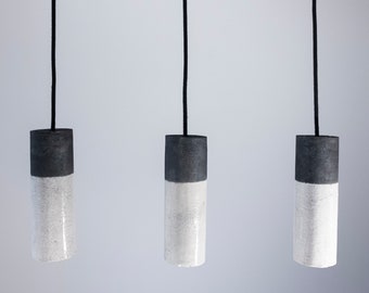 Suspension en céramique raku - lampe - luminaire - plafonnier - éclairage