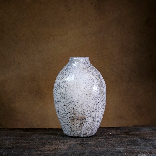 Vase en céramique raku