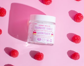Framboise et vanille Savon Fouetté /Jabón batido