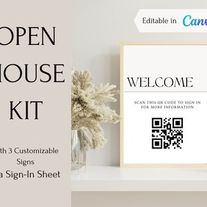 Open House Kit - Welcome Sign with Open House Sign In Sheet