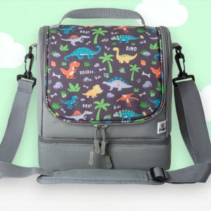 Kindergarten-Tasche Kinder Geschenk - Dinosaurier Design, Perfekt für Toniebox & Kindergarten Prep mit isoliertem praktischem Fach