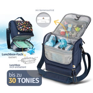 Sac Toniebox avec compartiment isotherme pour boîte à lunch, convient également comme trousse de toilette ou sac de maternelle, design Renard cadeau à partir de 2 ans image 2