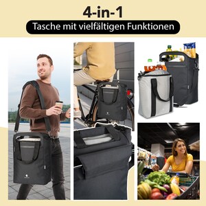 NEU Fahrrad-Kühltasche mit Isolierung: Die ideale 2-in-1-Lösung für Einkäufe und Reisen mit dem Fahrrad Bild 4