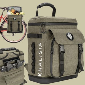 Handmade Bicycle Bag Backpack – Insulated Cooler – Picnic Compartment – Premium Bike Accessories, Made in Germany – Gift for Him & Her