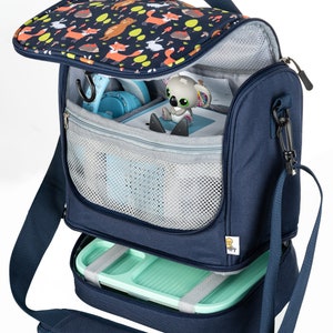 Toniebox-Tasche mit isoliertem Lunchbox-Fach, auch als Kulturbeutel oder Kindergarten-Tasche geeignet, Fox-Design Geschenk ab 2 Jahren Bild 9