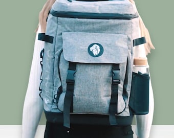 Fietstas voor bagagerek | Kan gebruikt worden als koeltas geïsoleerd & picknick cadeau-idee | eenvoudige rugzakconversie - met houder