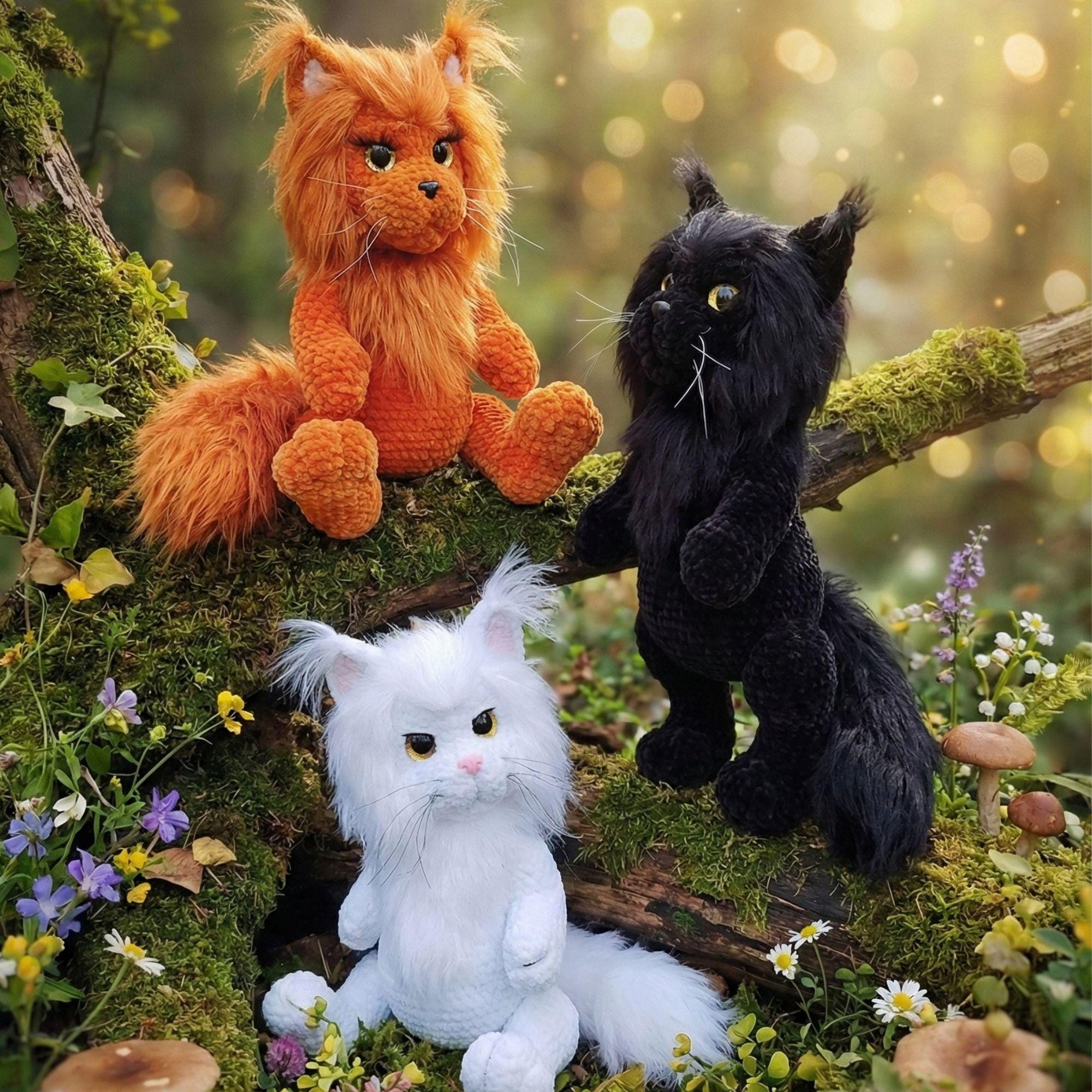 Maine Coon Cat Crochet Pattern PDF – 14 Inch Plushie – Cat Crochet ...