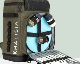 KHALISIA | Bicycle bag with cooler bag function insulated & backpack conversion | including picnic compartment | Ideal gift for cyclists!