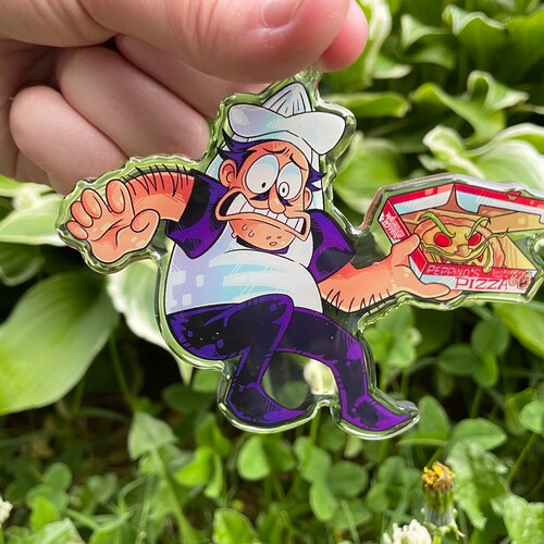 Peppino Pizza Tower Acrylic Keychain - Etsy