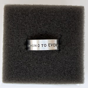 reneé rapp inspired hand stamped rings everything to everyone, snow angel, pretty girls, bruises and more image 7