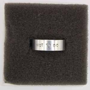 chappell roan inspired hand stamped rings (hot to go, pink pony club and more) image 3