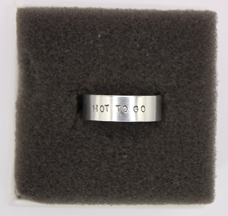 chappell roan inspired hand stamped rings (hot to go, pink pony club and more) image 3