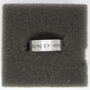 reneé rapp inspired hand stamped rings everything to everyone, snow angel, pretty girls, bruises and more young ex-wife