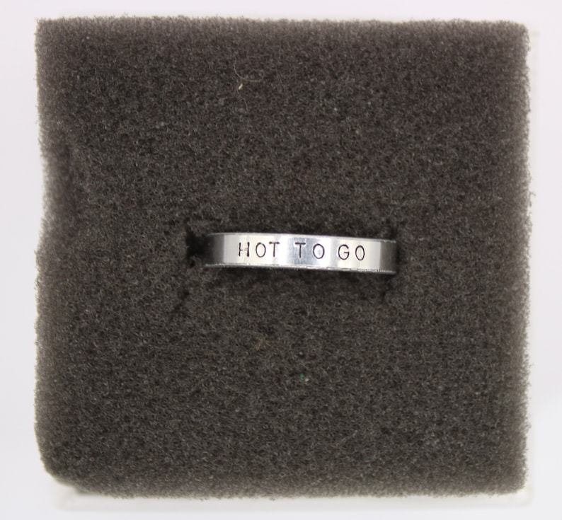 chappell roan inspired hand stamped rings (hot to go, pink pony club and more) image 2