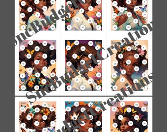 10 Anime Savings Book Digital Download Melanin Color in Challenges