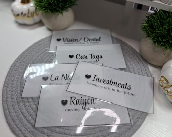 A6 Cash Envelopes Custom Vellum Cash Envelopes