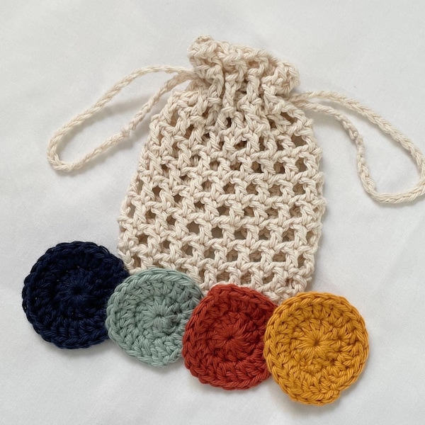 Reusable Cotton Face Rounds | Crochet Face Scrubbies | 100% Cotton | Zero Waste | Eco Friendly