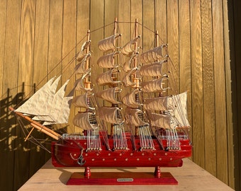 30" Wooden Handcrafted Model ship | House Decoration Gift | Fully assembled model ships | Wooden Ship