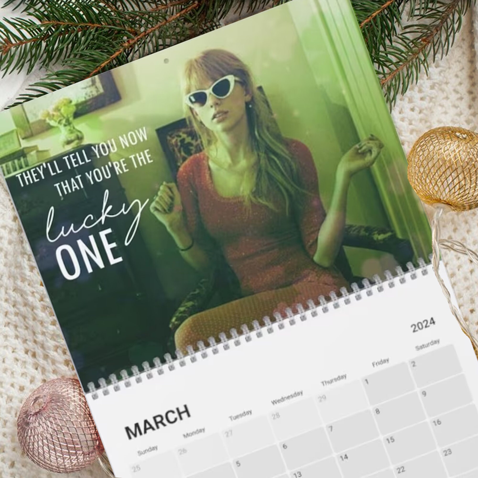 Custom Taylor Calendar 2024, Eras Tour 20234 Wall Calendar, Taylor New