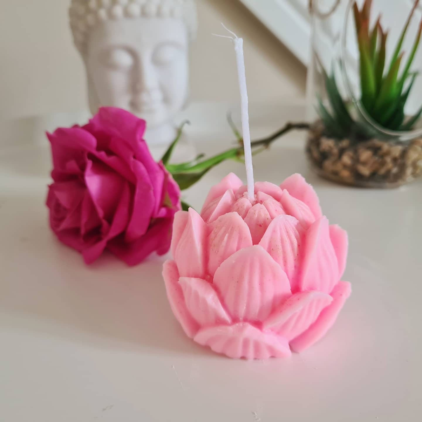 Luxury Handmade Lotus Candle Etsy