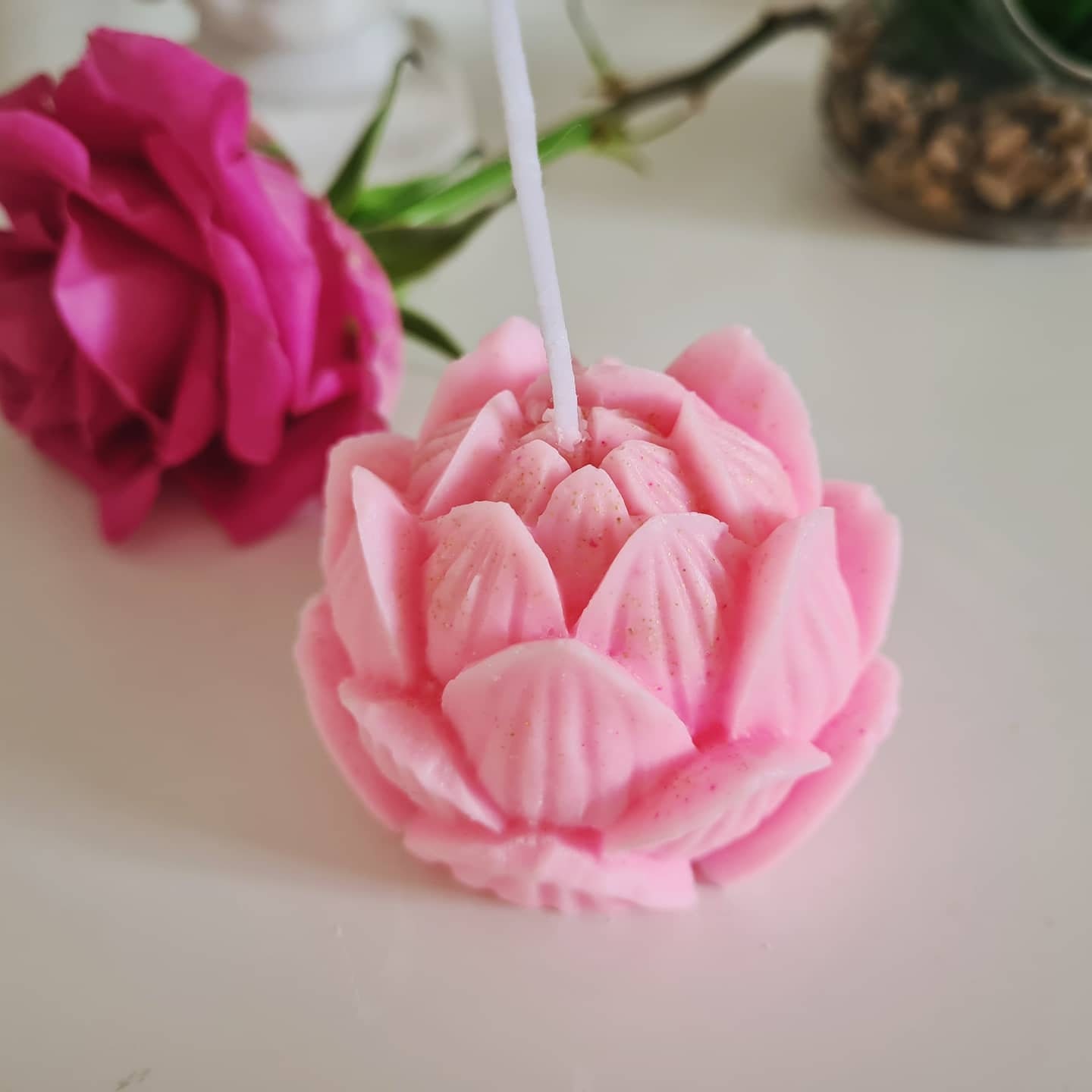 Luxury Handmade Lotus Candle Etsy