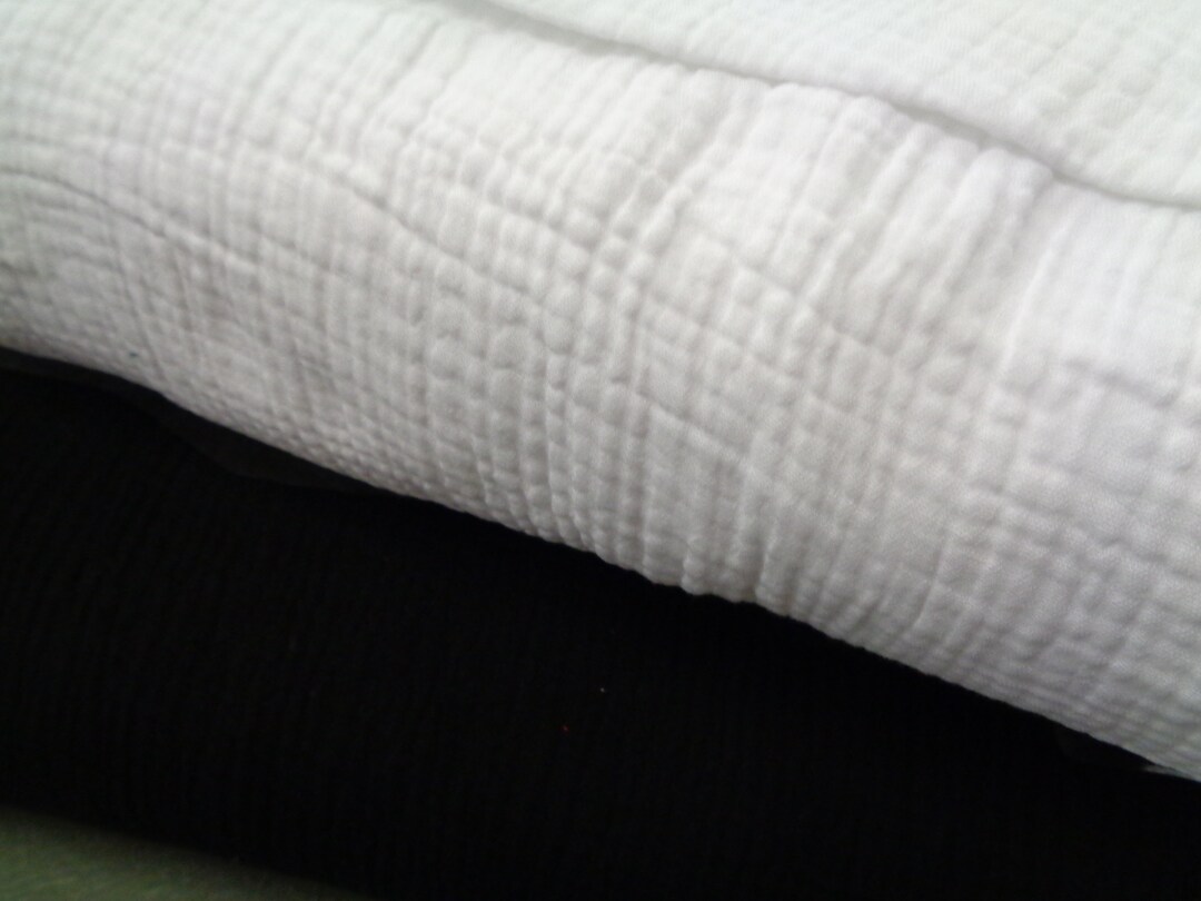 Double Gauze Fabric Oekotex 100 Cotton 135cms Wide Lightweight Soft