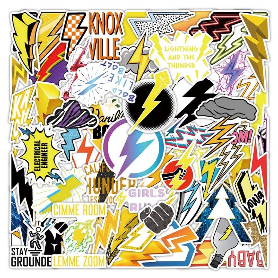 60 Pieces Lightning and Thunder / Lightning Bolt / Lightning Flash ...